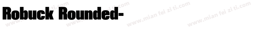 Robuck Rounded字体转换